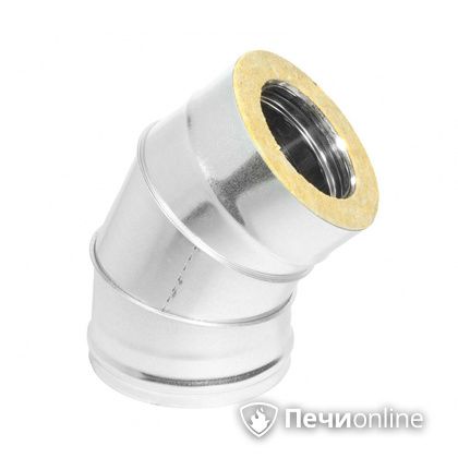 Колено 135° (45°) Теплов и Сухов Отвод Термо 45* ОТ-Р 430-0.5/оцинковка D200/260 в Тавде