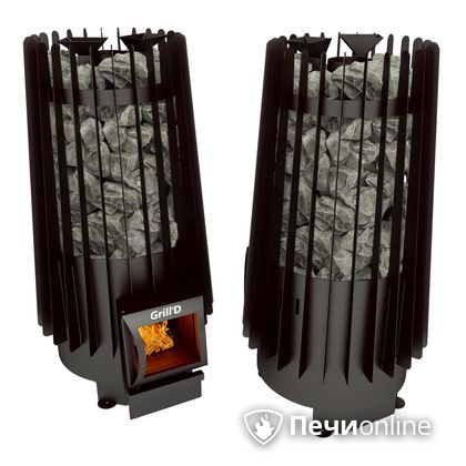 Дровяная печь-каменка GrillD Cometa Vega 180 short black в Тавде