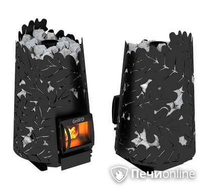 Дровяная печь-каменка GrillD Dubravo 180 short black в Тавде