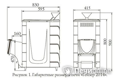 Дровяная печь-каменка TMF Гейзер 2014 Inox ДН КТК ЗК антрацит в Тавде