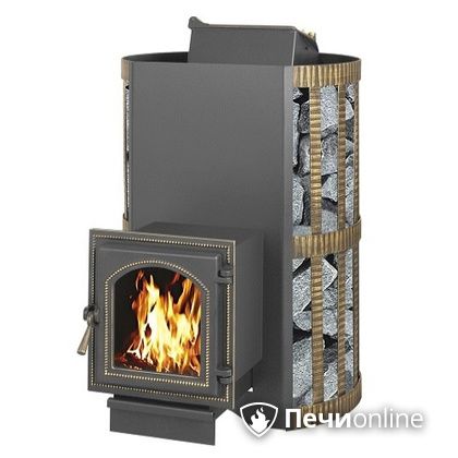 Дровяная банная печь Везувий Скиф с закрытой каменкой (270) в Тавде