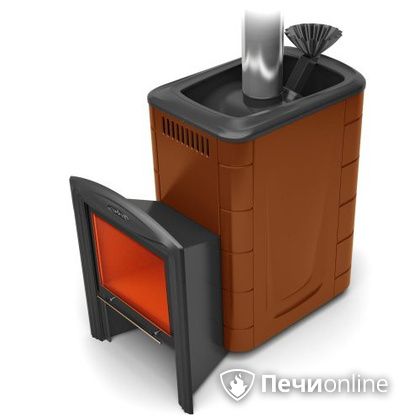 Дровяная банная печь TMF Гейзер 2014 Carbon Витра терракота в Тавде