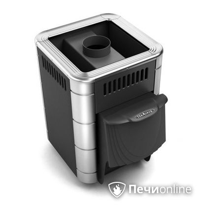 Дровяная банная печь TMF Оса Inox дверь антрацит короткий канал антрацит в Тавде