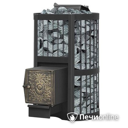 Дровяная банная печь Везувий Ураган Стандарт 22 (ДТ-4) с закрытой каменкой чугун в Тавде