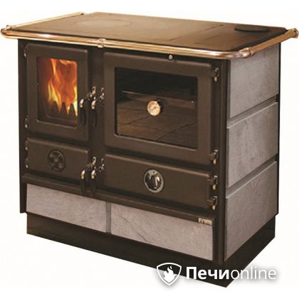 Отопительно-варочная печь MBS Thermo Magnum Stone R с теплообменником и духовым шкафом в Тавде